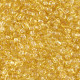 Glass seed beads 11/0 (2mm) Transparent golden yellow